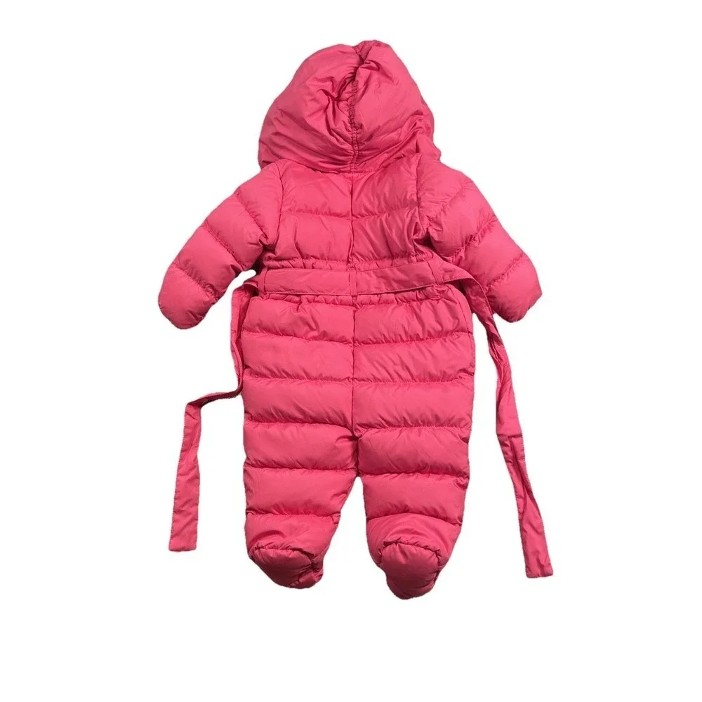 NWT‎ Polo Ralph Lauren Down Bunting Size 9M Girls Infant Water Repellent Hood